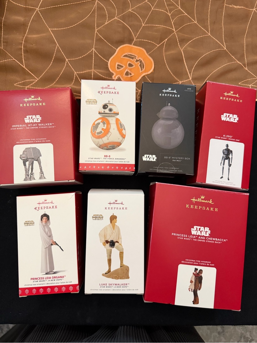 Set of 7 Star Wars Hallmark ornaments